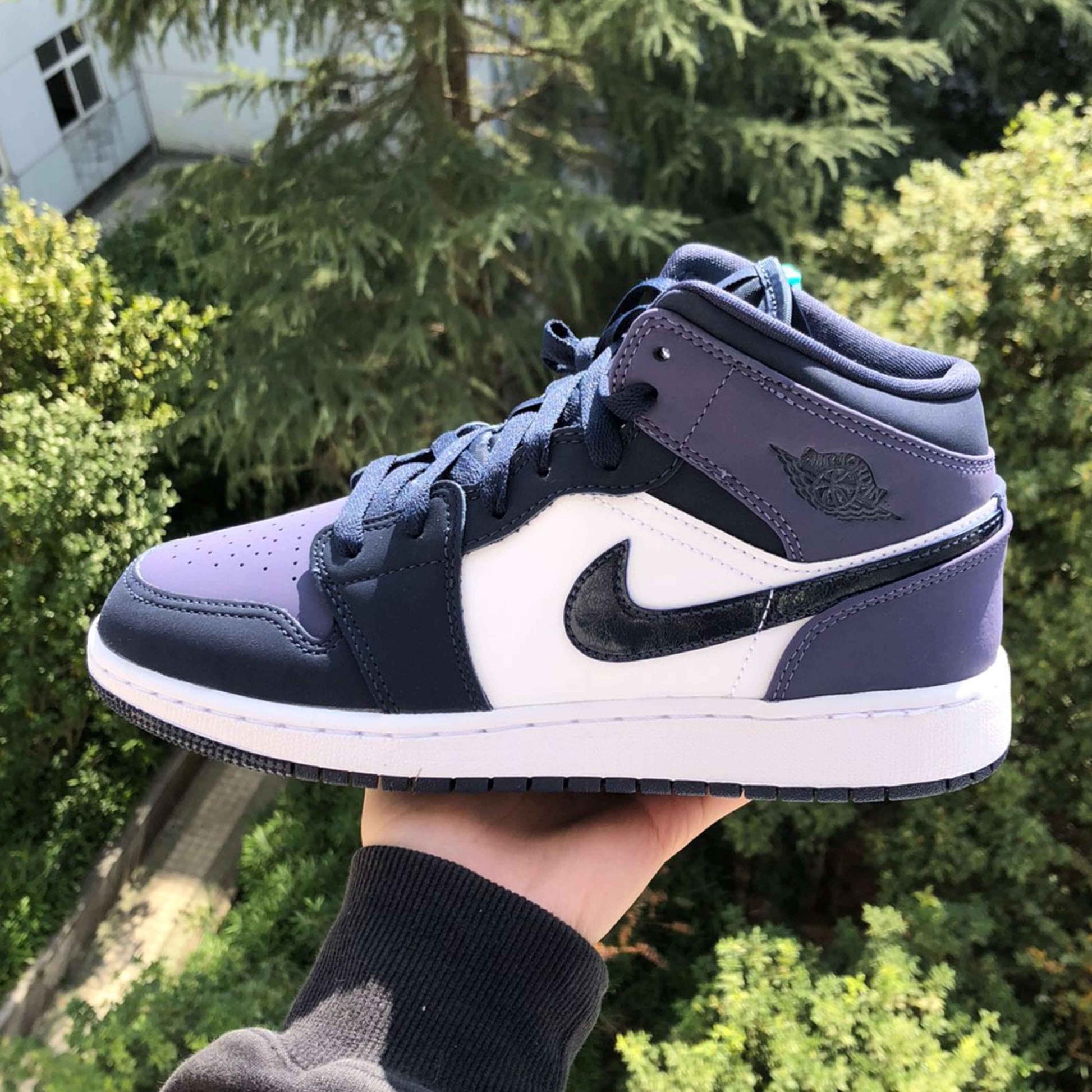 Custom Air Jordan 1 Sanded Purple Sneakers SneakerNational
