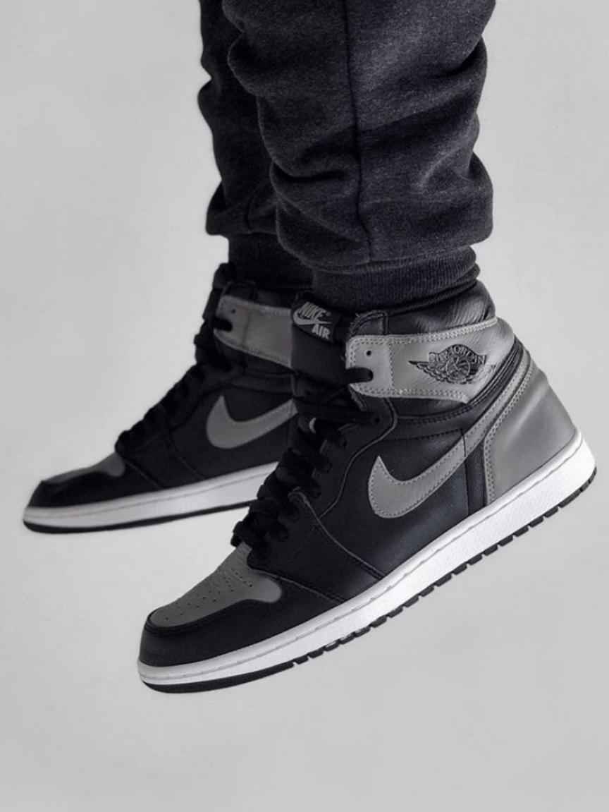 Custom Air Jordan 1 Shadow Grey Sneakers SneakerNational