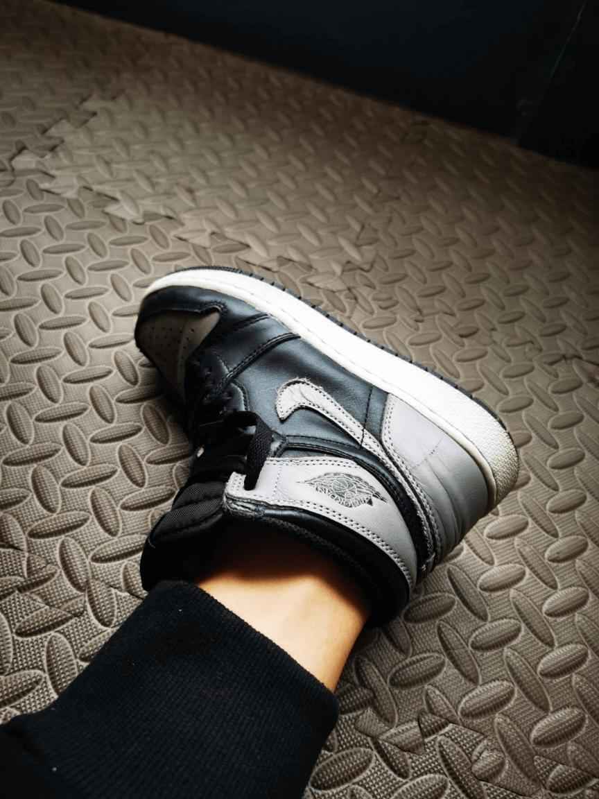 Custom Air Jordan 1 Shadow Grey Sneakers SneakerNational