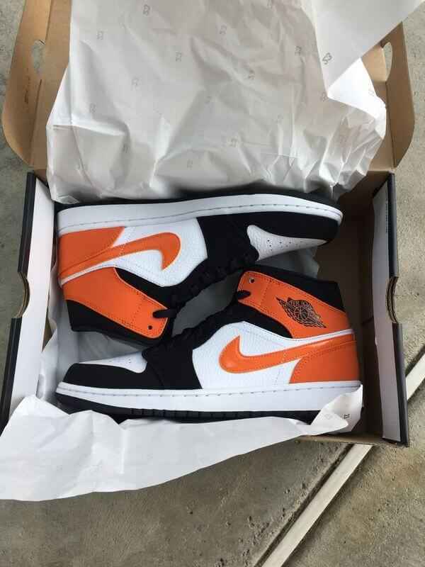 Custom Air Jordan 1 Shattered Backboard White Toe Sneakers SneakerNational