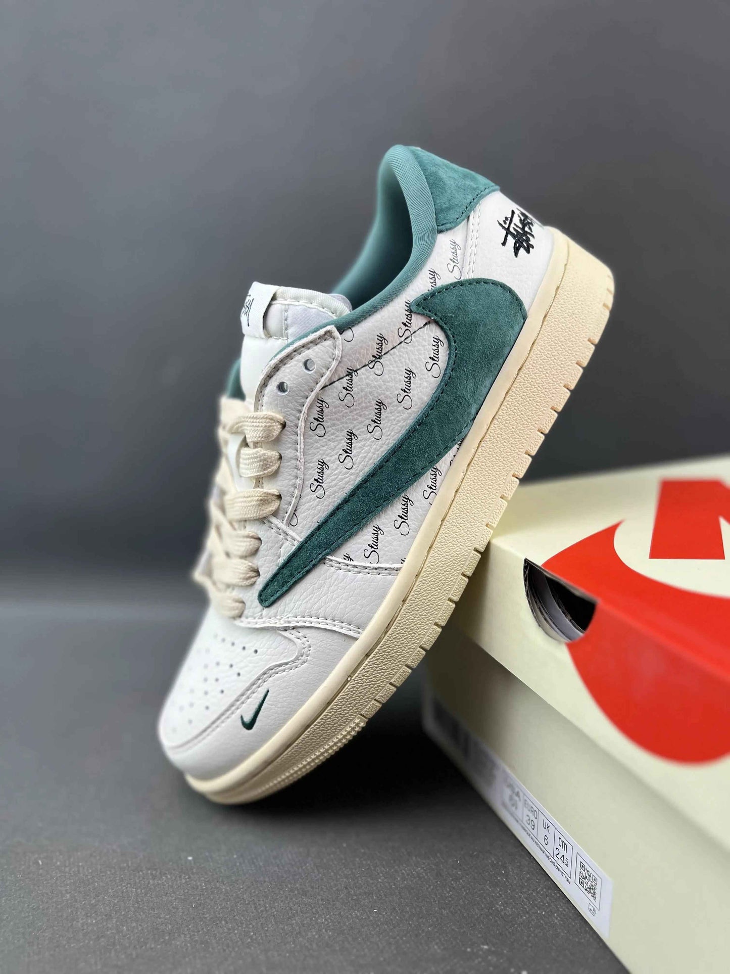 Custom Air Jordan 1 x Travis Scott x Stüssy YQ2088-669 SneakerNational