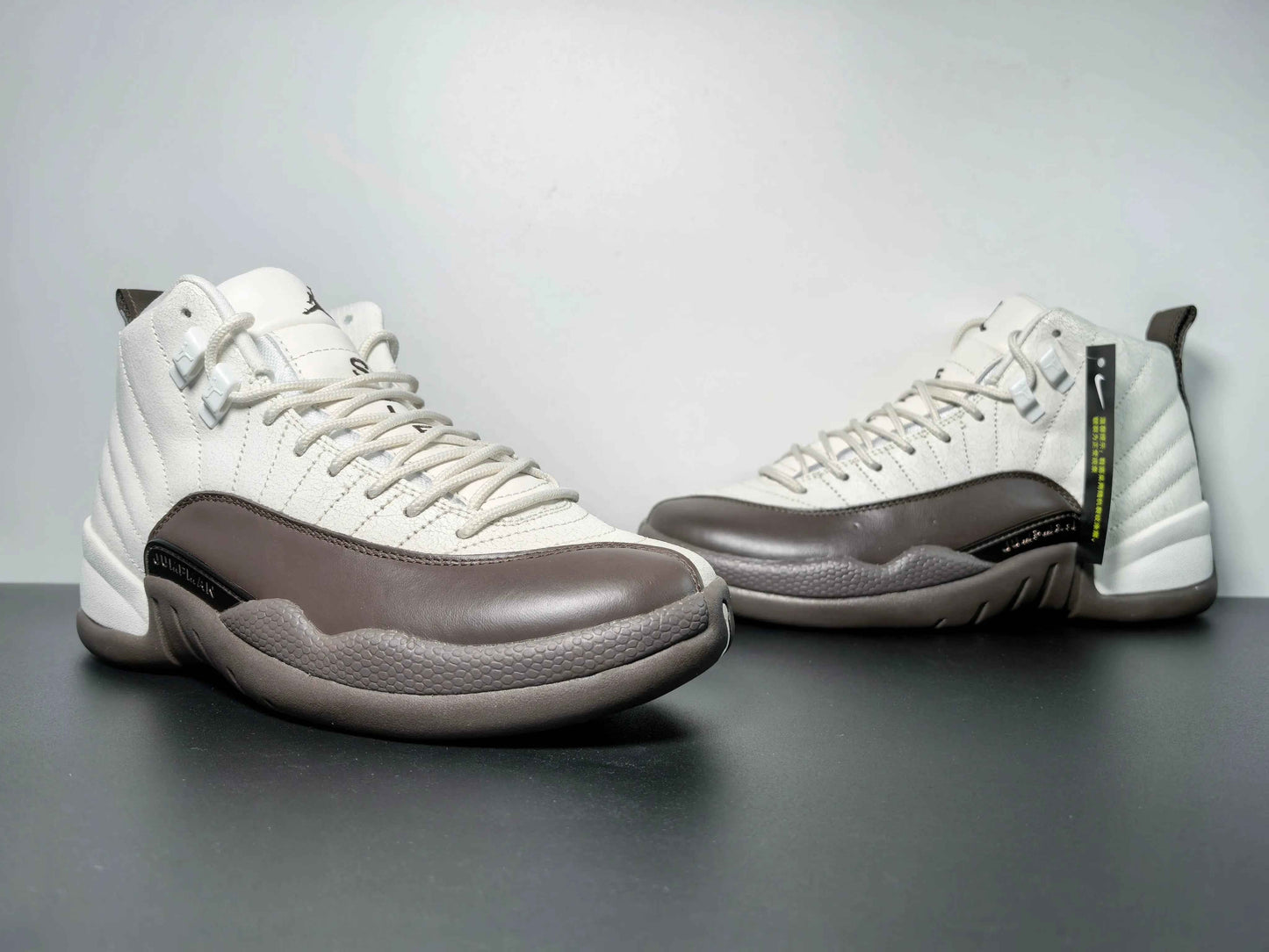 Custom Air Jordan 12 Sole Fly Cafe FZ5026-100 SneakerNational