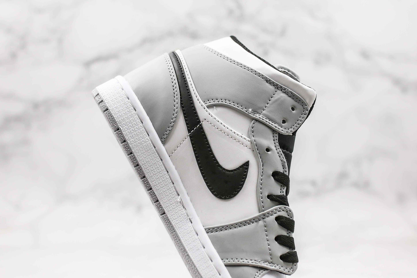 Custom Jordan 1 Mid Light Smoke Grey High Q SneakerNational