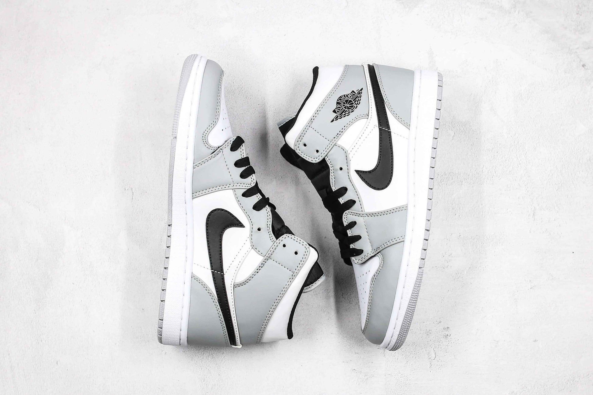 Custom Jordan 1 Mid Light Smoke Grey High Q SneakerNational