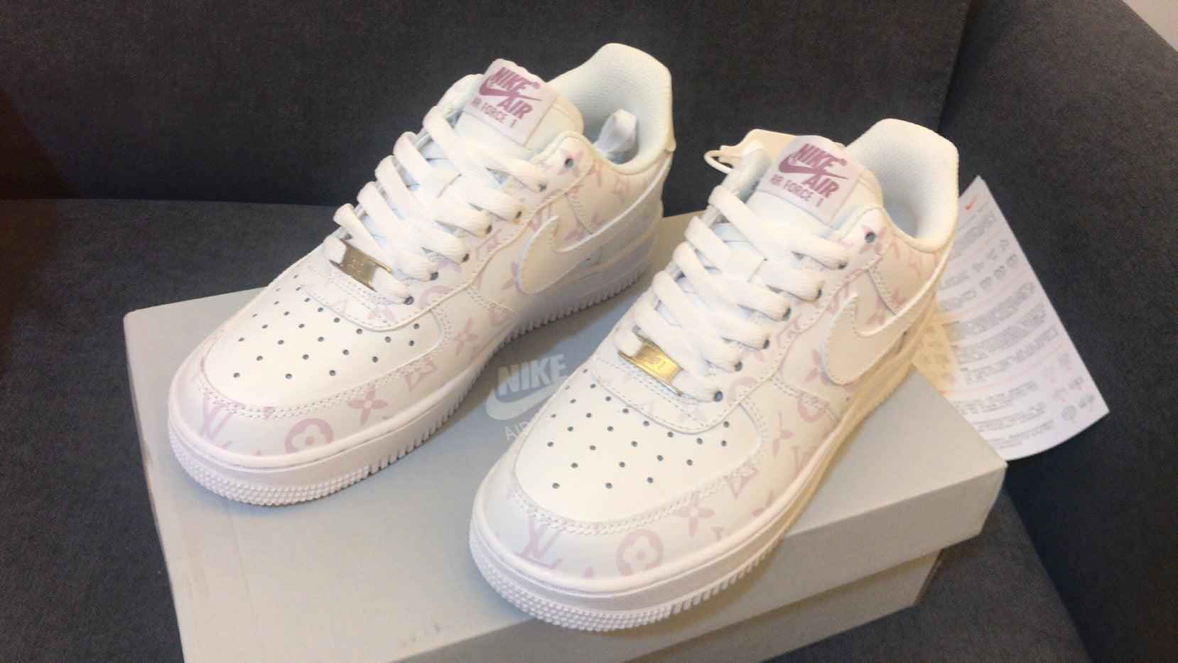 Custom LV Air Force 1 Heat Sensing CW2288 121 SneakerNational
