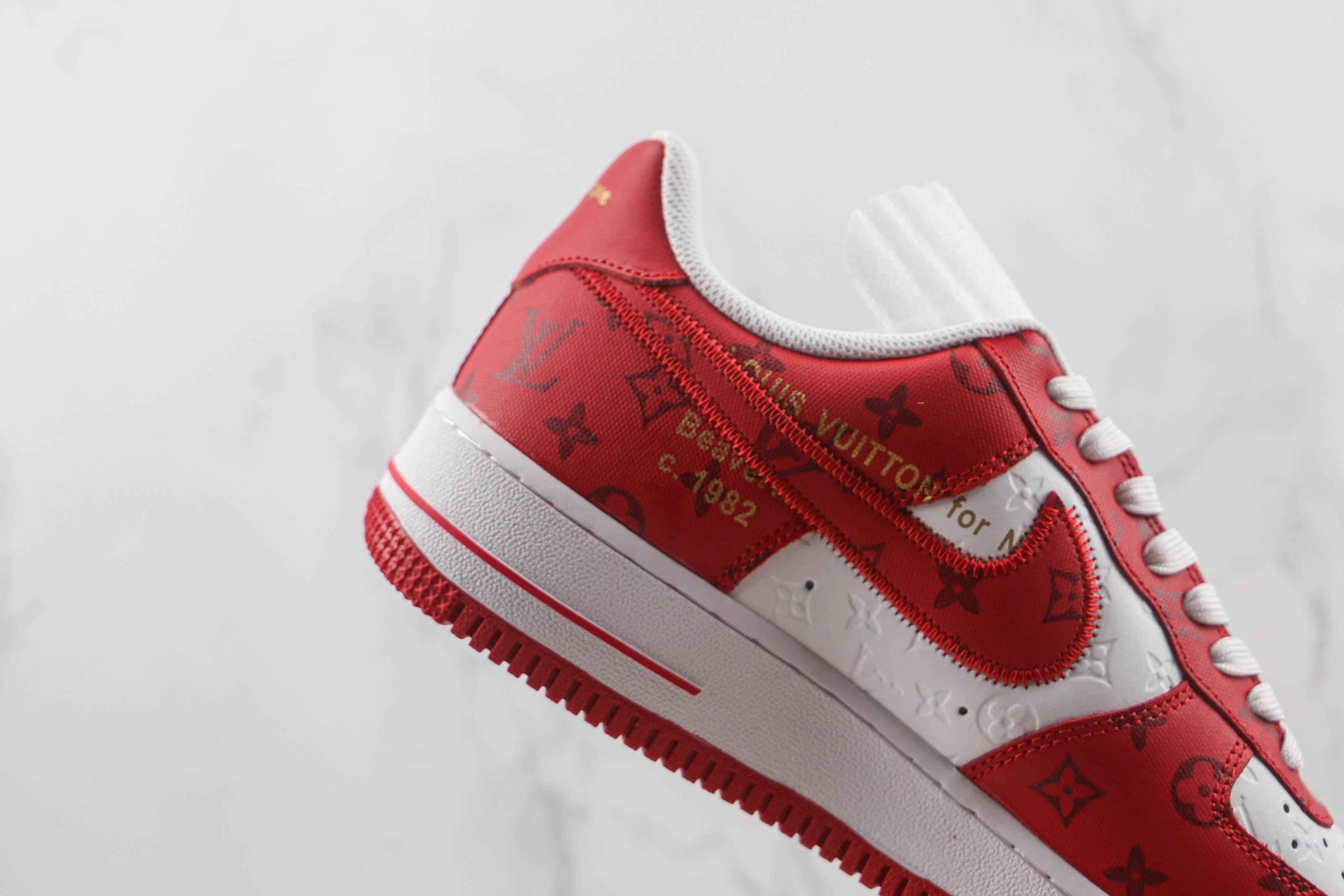 Custom LV x NK Air Force Monogram SneakerNational