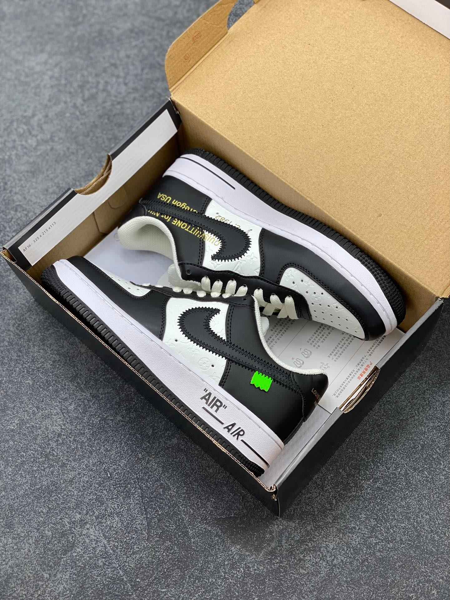 Custom LV x Off-wht x NK Air Force 1 SneakerNational