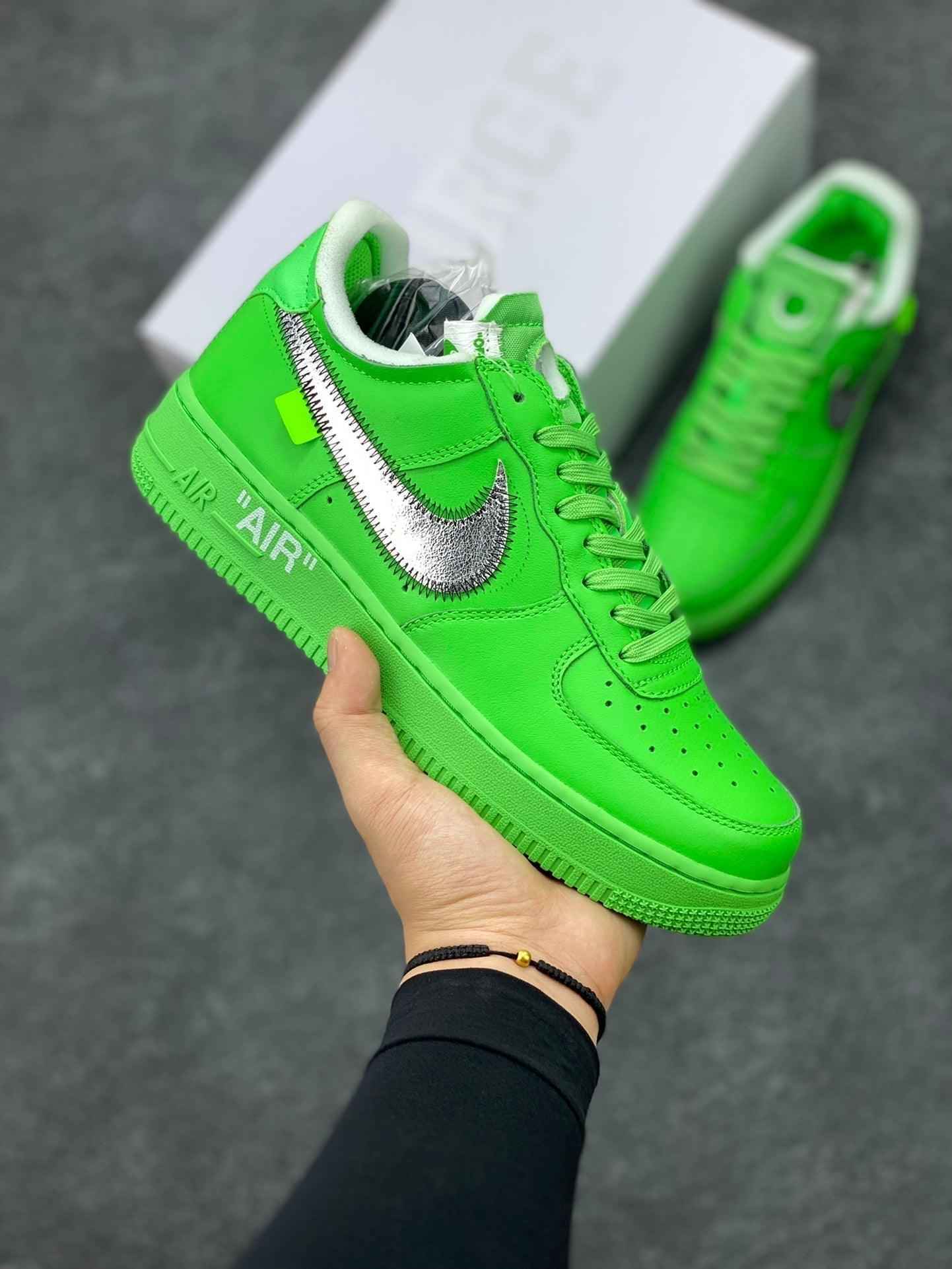 Custom Off Wht x Air Force 1 Low "Green" DX1419-300 SneakerNational