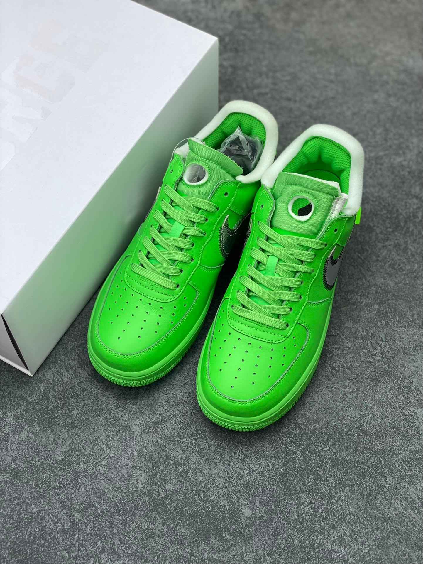 Custom Off Wht x Air Force 1 Low "Green" DX1419-300 SneakerNational
