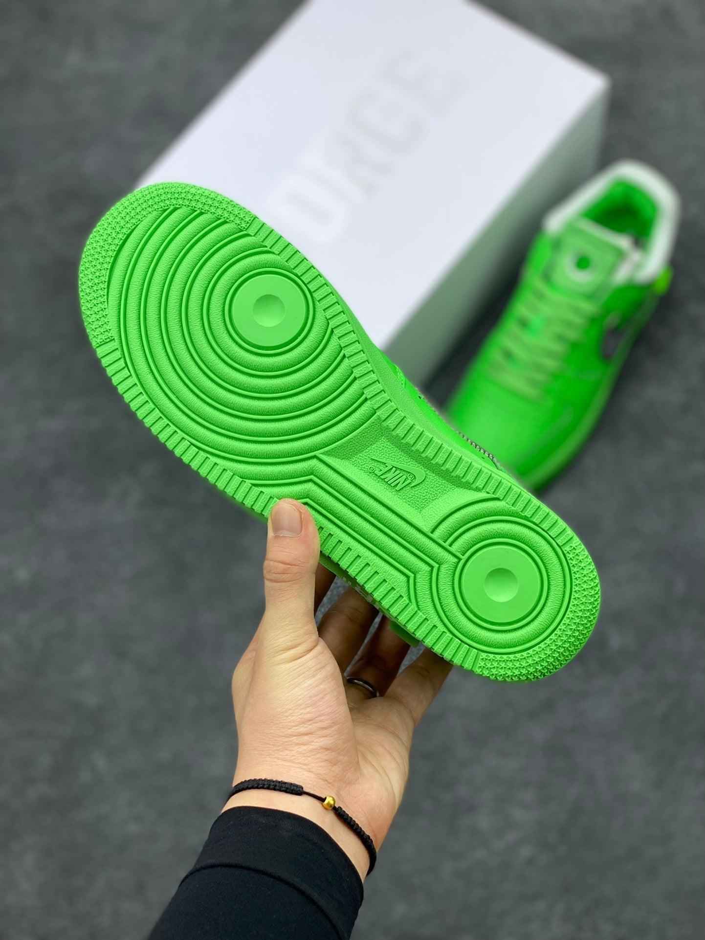 Custom Off Wht x Air Force 1 Low "Green" DX1419-300 SneakerNational