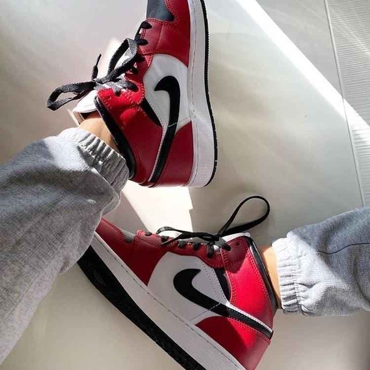 Custom RED Black White Jordan 1 CHICAGO High Q SneakerNational