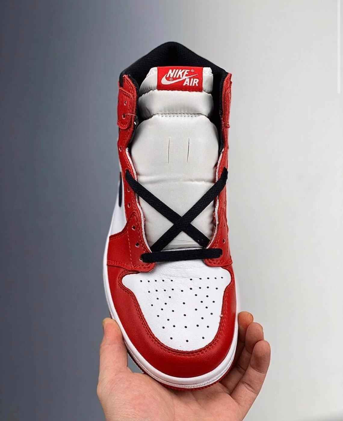 Custom RED Black White Jordan 1 CHICAGO High Q SneakerNational