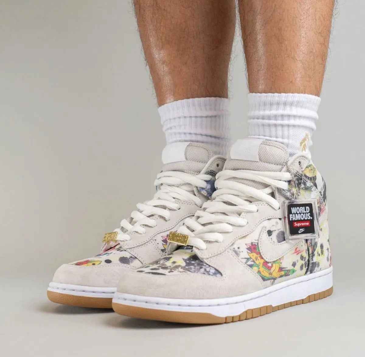 Custom Supreme x NK Dunk SB High Rammellzee SneakerNational