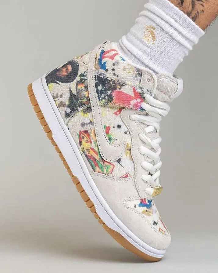 Custom Supreme x NK Dunk SB High Rammellzee SneakerNational