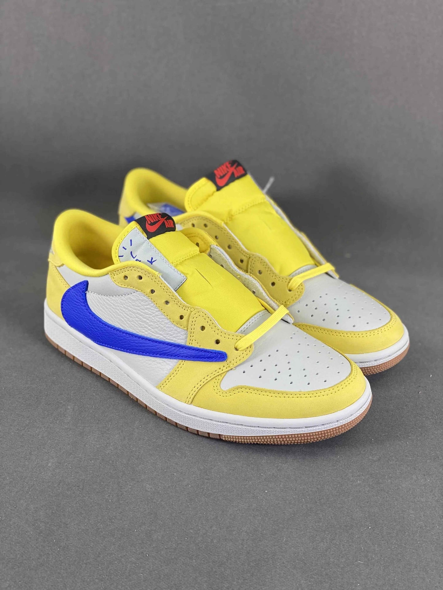 Custom Travis Scott x Air Jordan 1 Low “Canary” DZ4137-700 SneakerNational