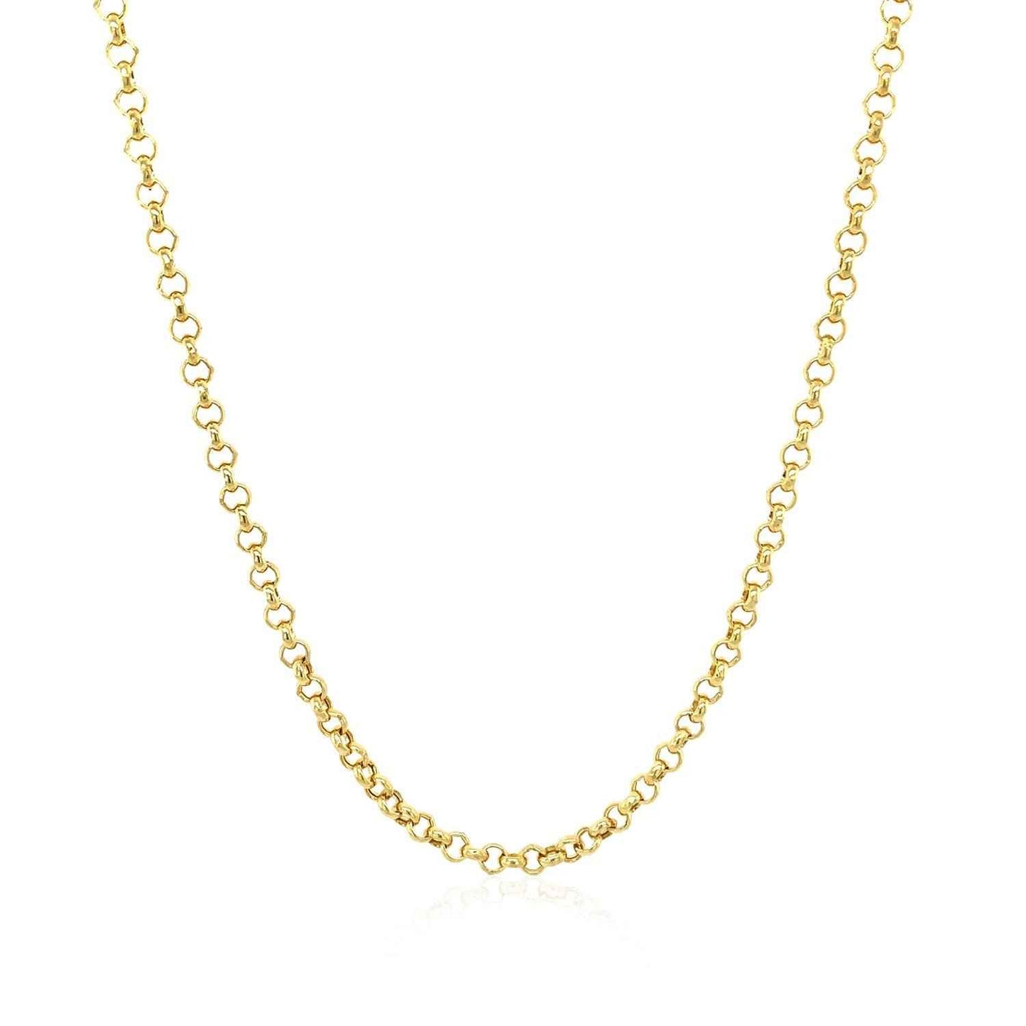 14k Yellow Gold Rolo Chain (2.5 mm)