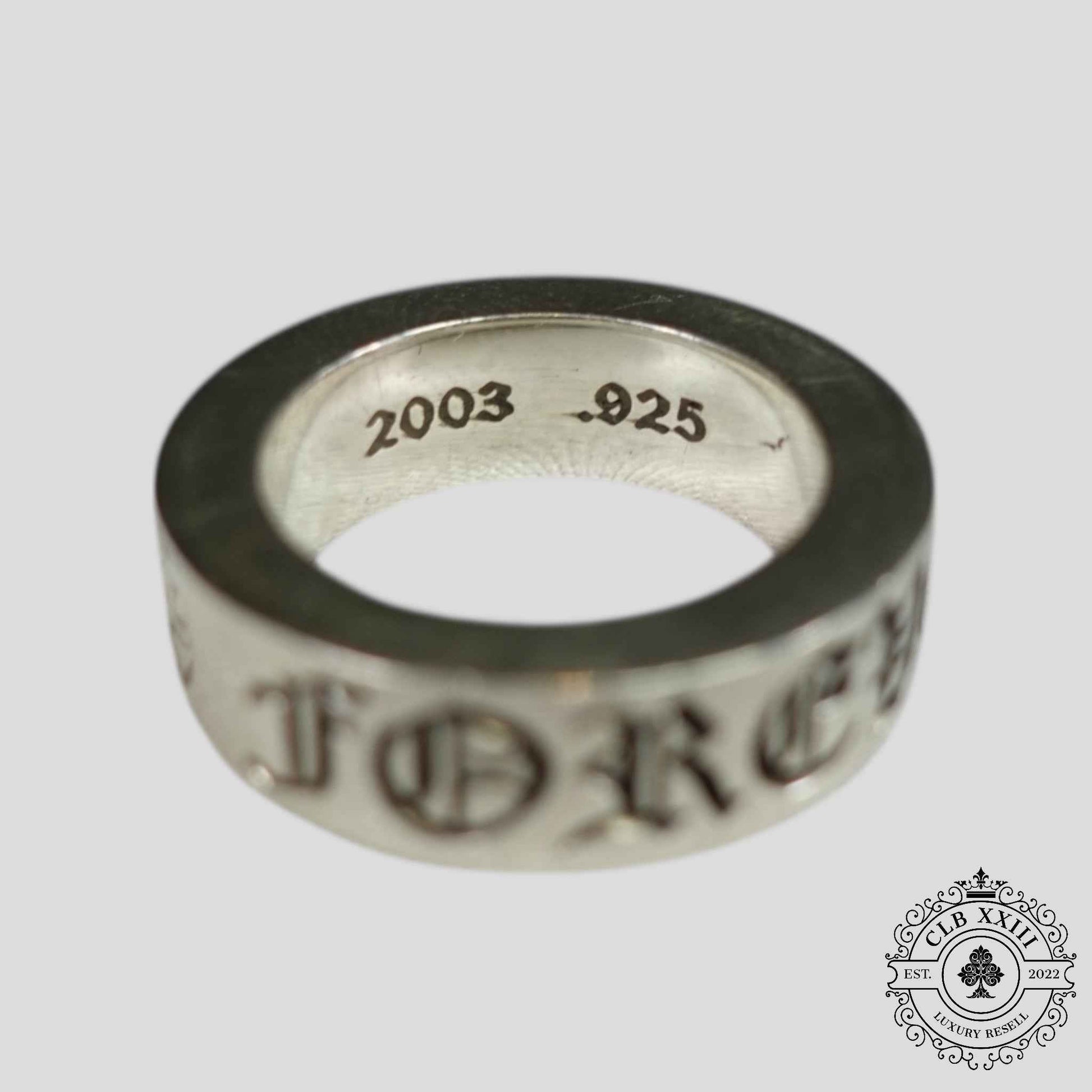 Chrome Hearts CH Forever Ring in Silver
