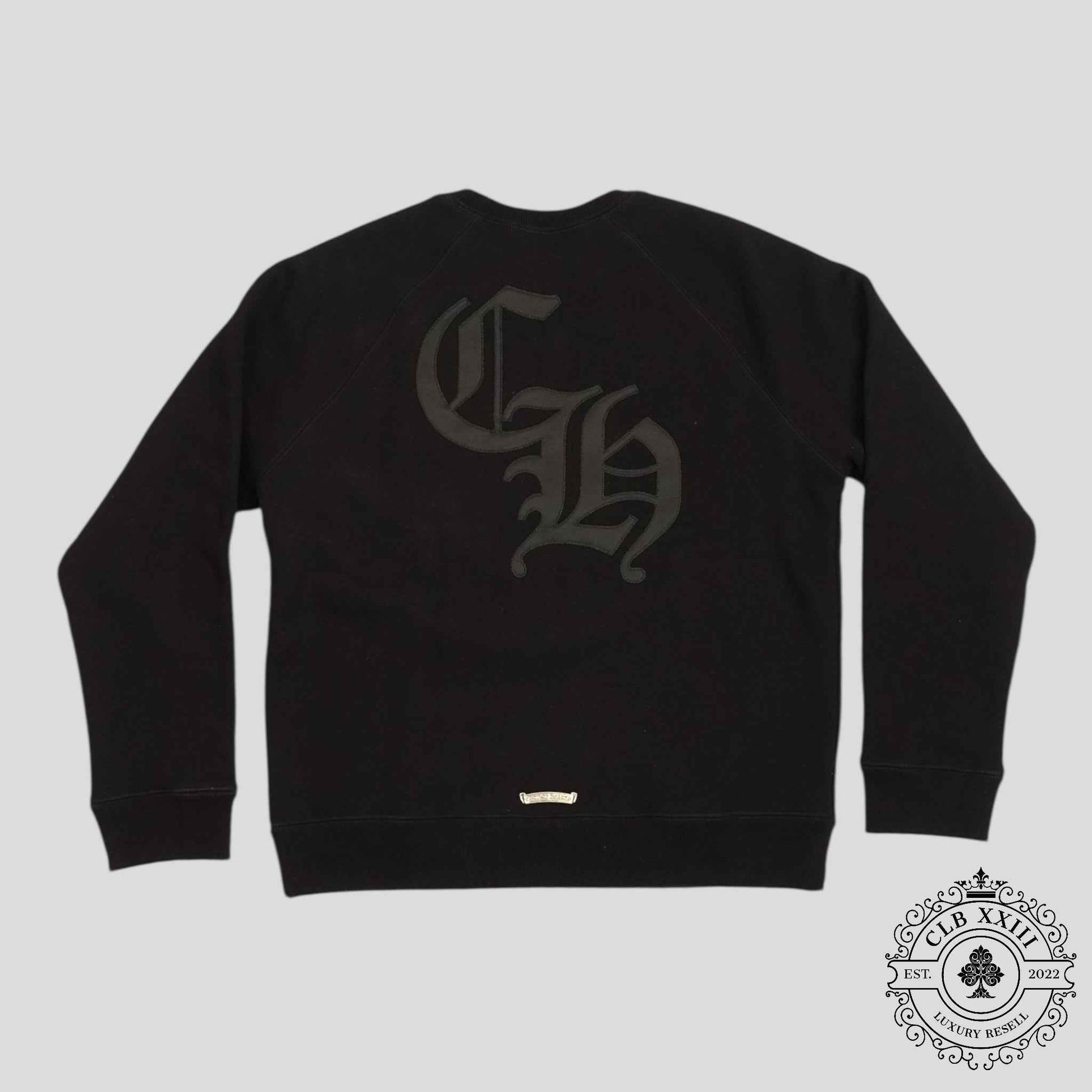 Chrome Hearts Cemetery Cross Seven-11 Crewneck in Black