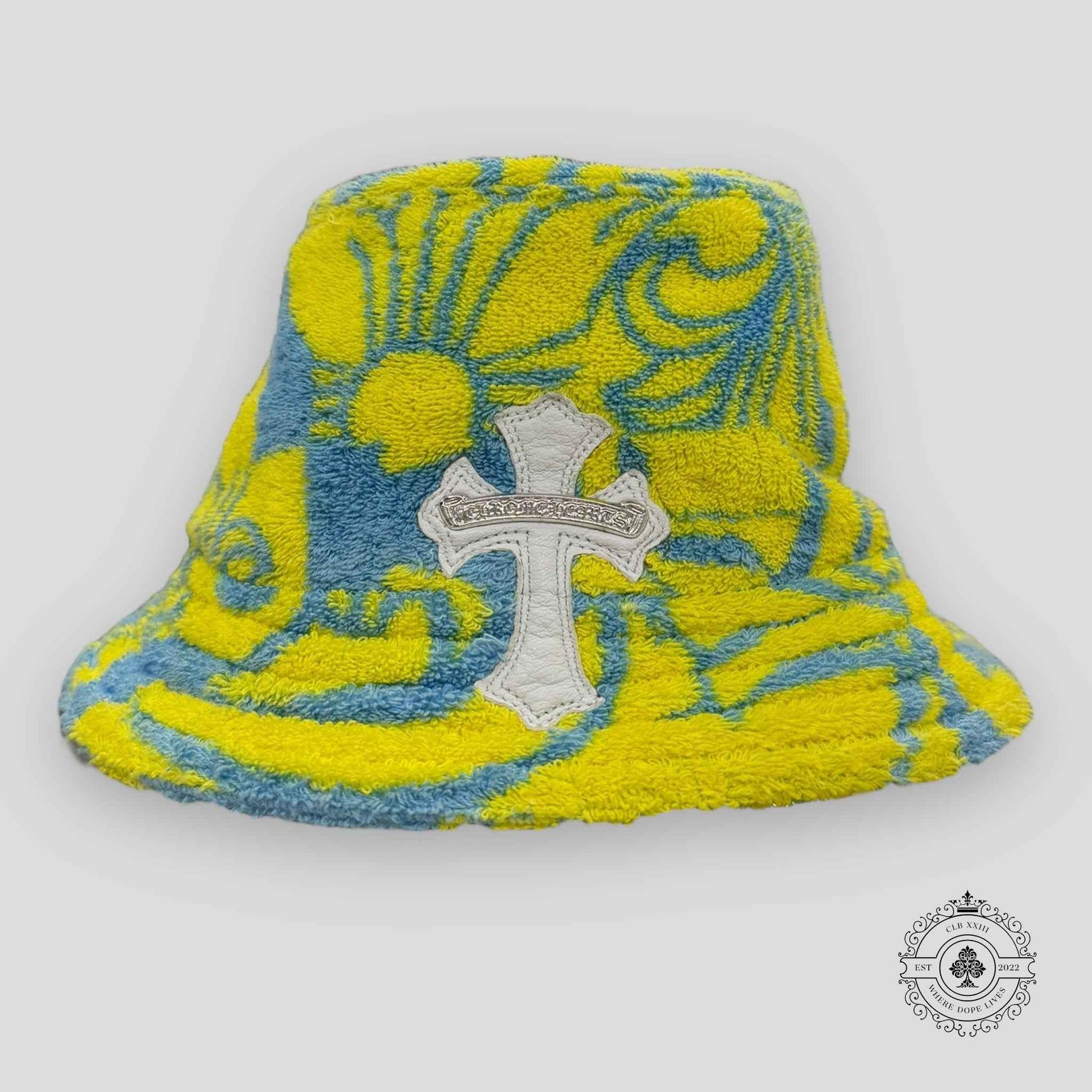 Chrome Hearts Bucket Hat in Yellow / Blue