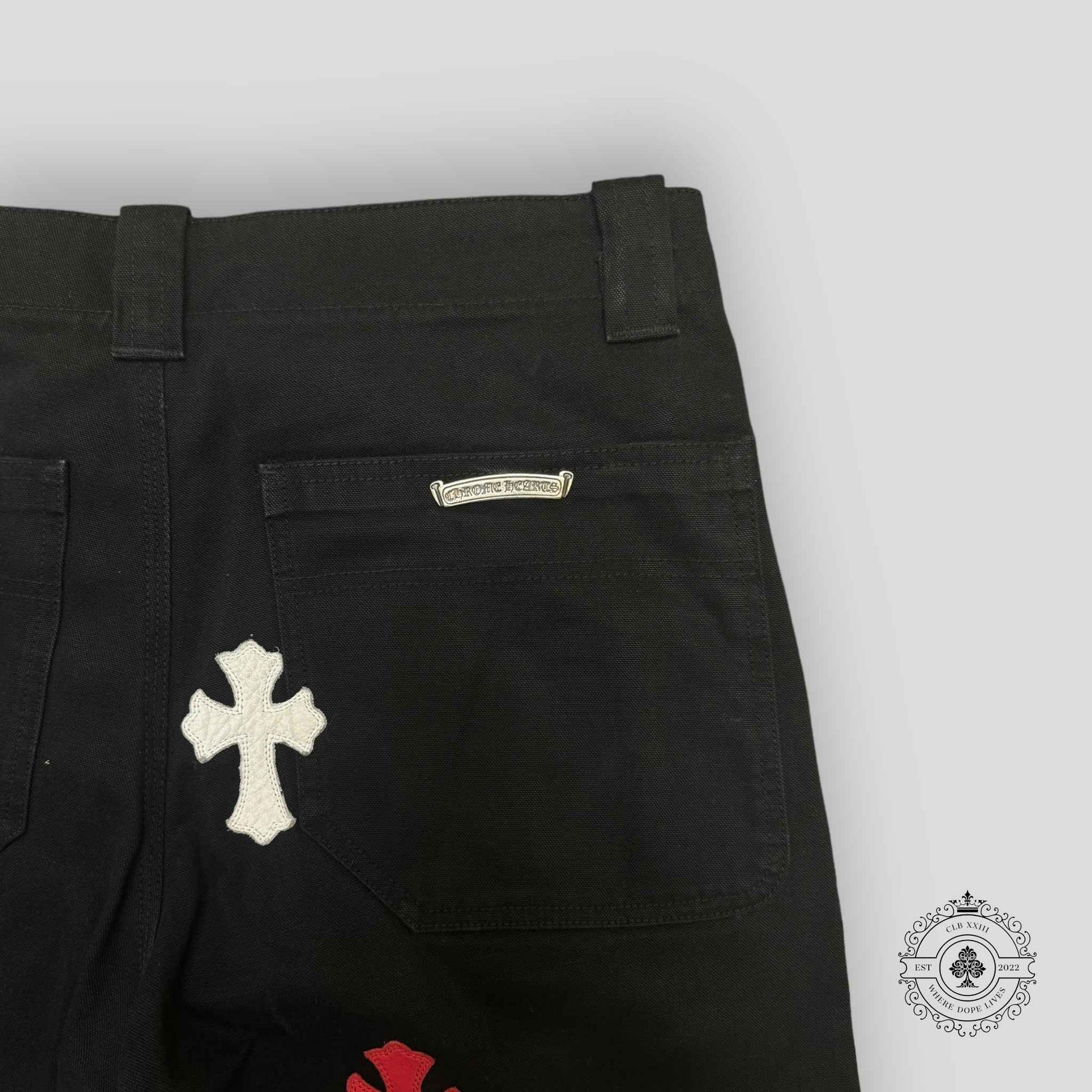 Chrome Hearts Cross Patch Carpenter Pants