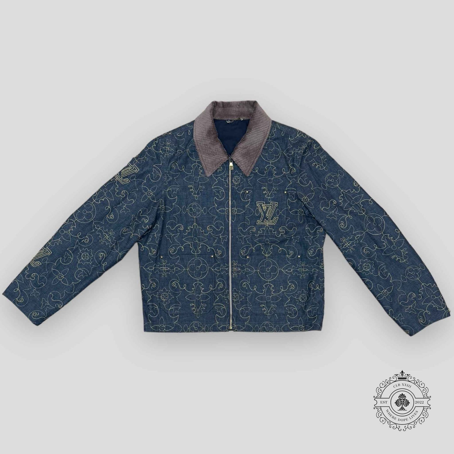 Louis Vuitton Arabesque Embroidered Denim Jacket