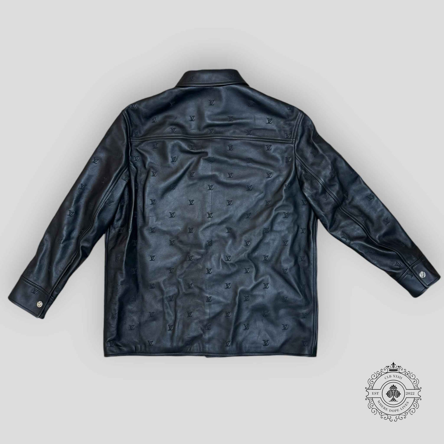 Louis Vuitton Embroidered Leather Signature Overshirt
