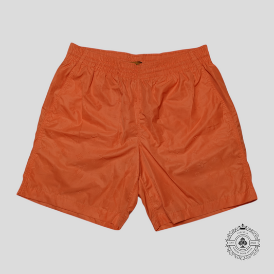 Louis Vuitton LVSE Signature Swim Board Shorts in Orange