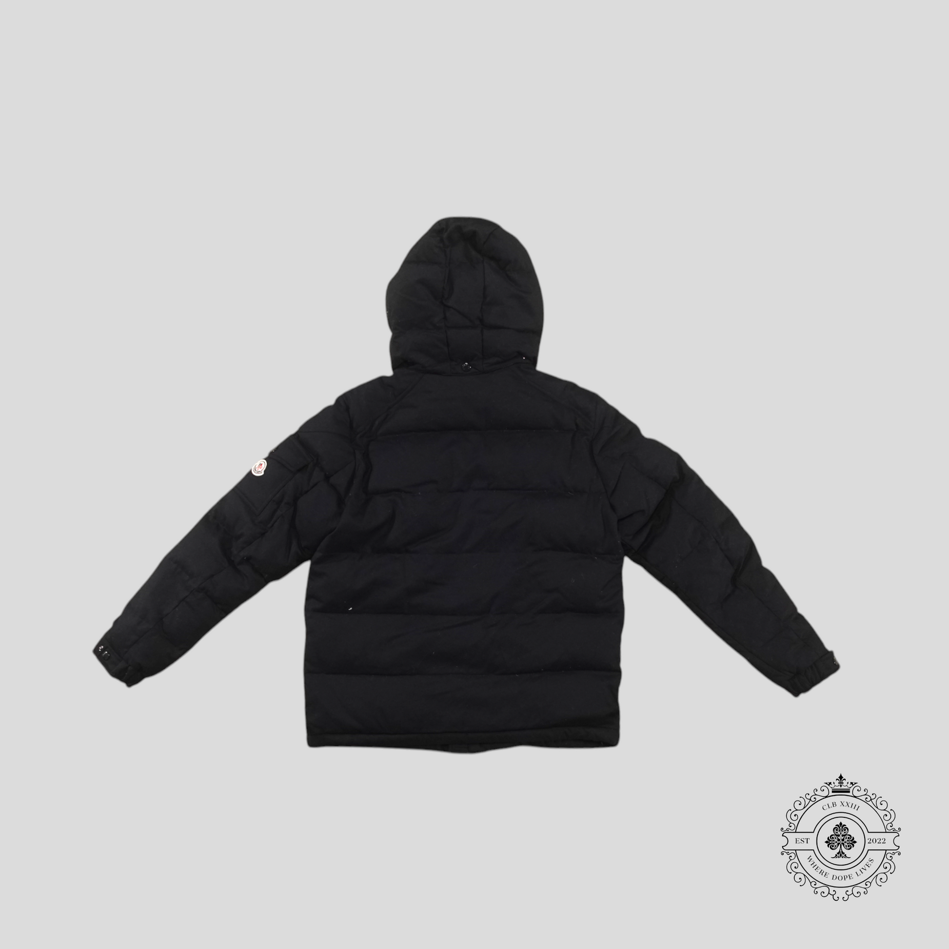 Moncler Montgenerve Wool Down Jacket in Navy Blue