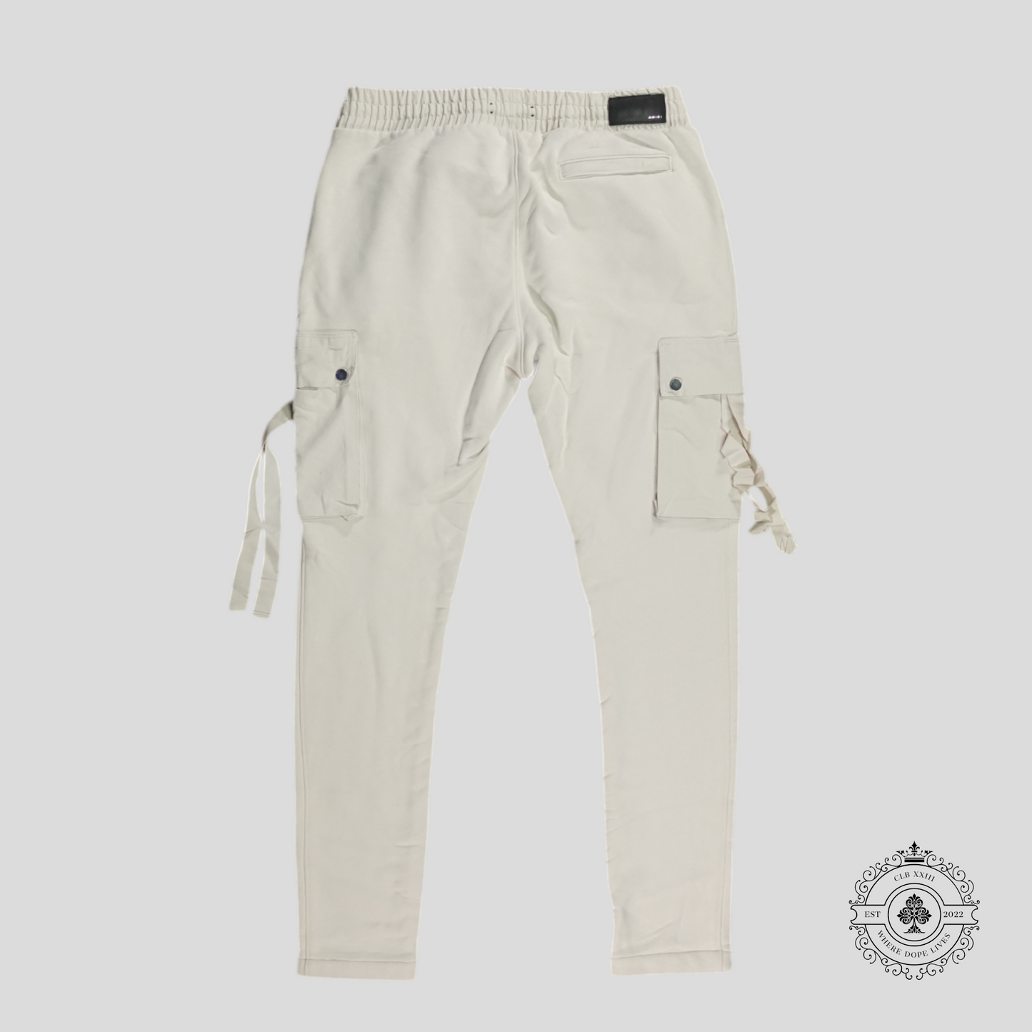 Amiri Tapered Cargo Sweatpants in Alabaster White