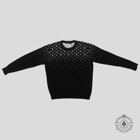 Louis Vuitton Monogram Gradient Crewneck in Black