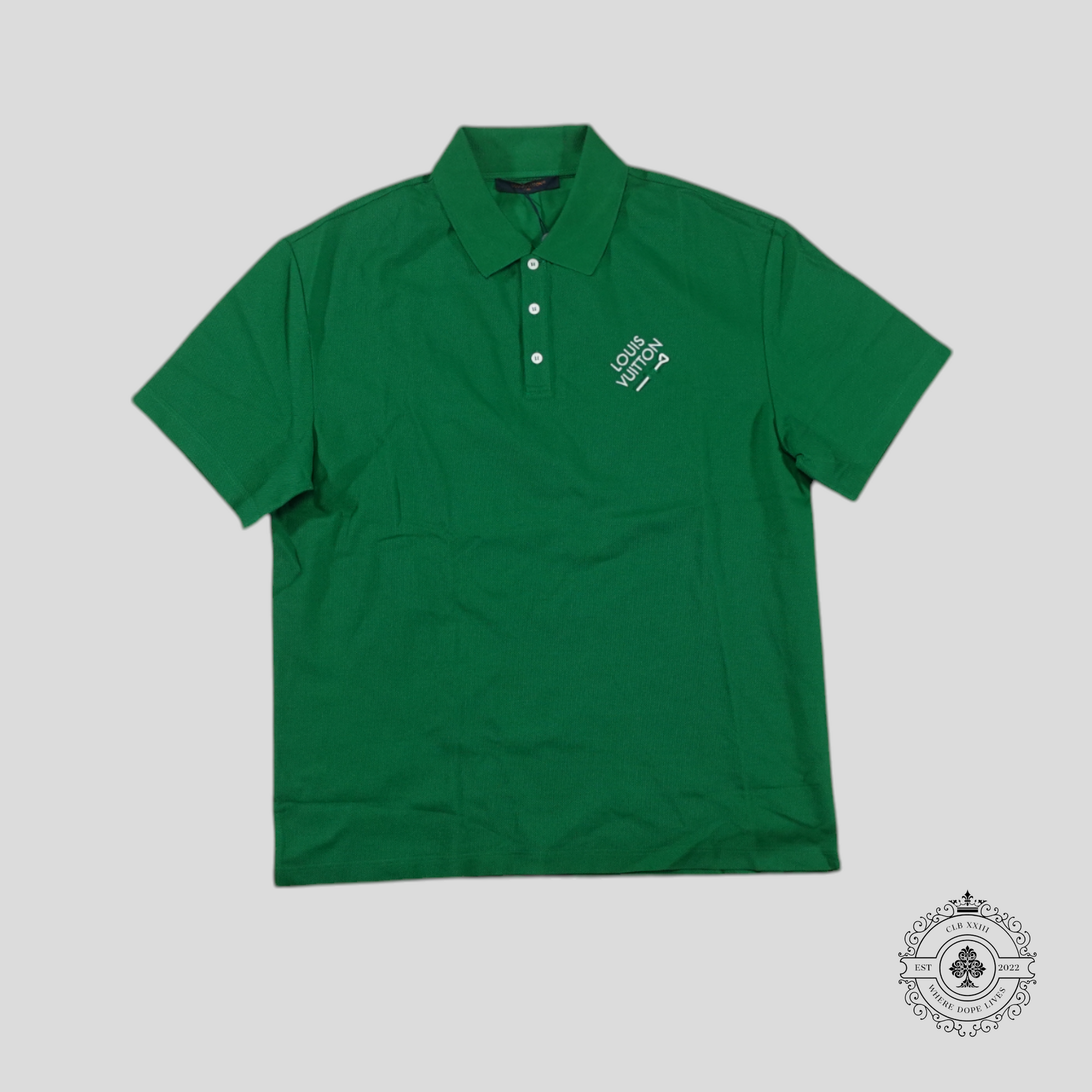 Louis Vuitton Signature Polo with Embroidery in Green