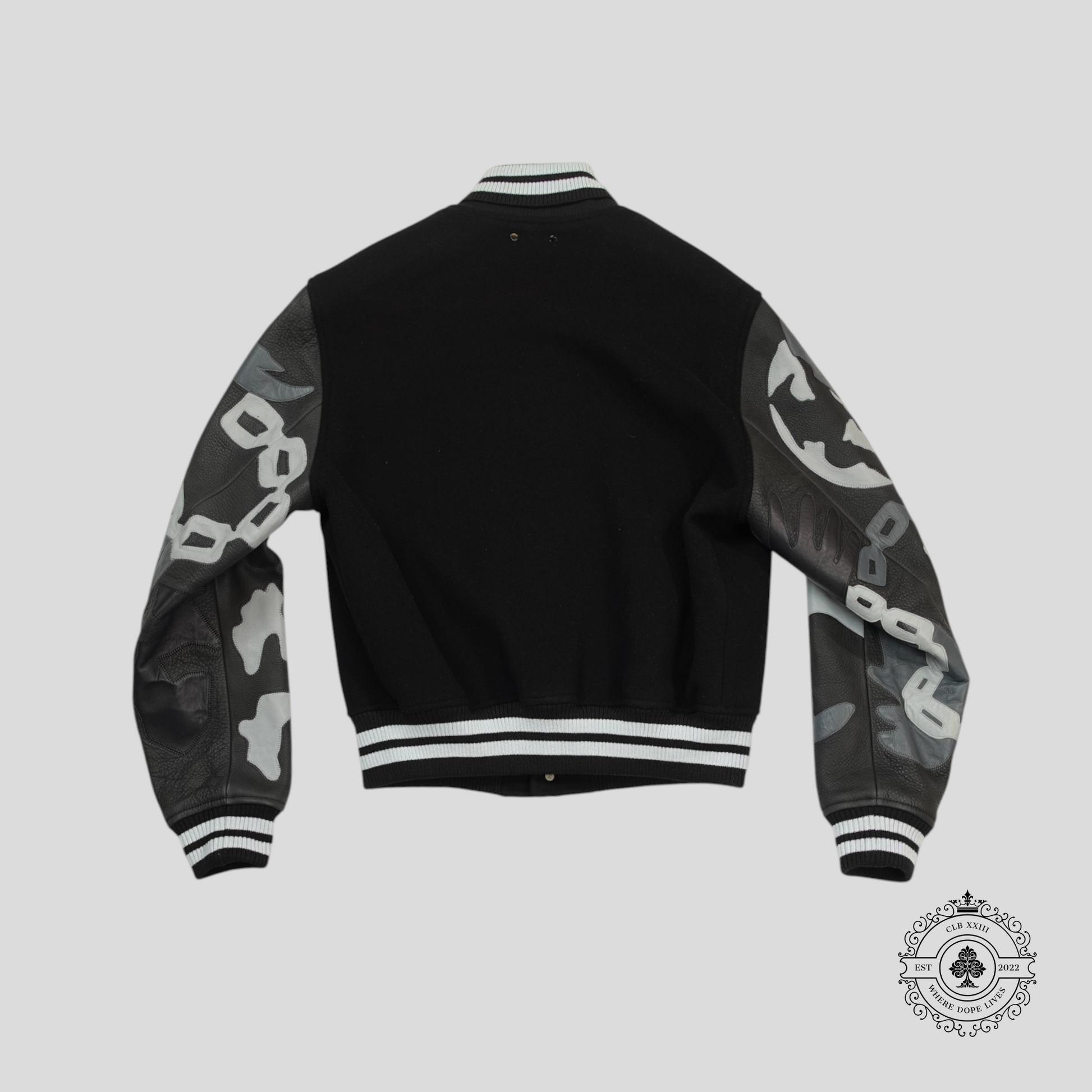 Louis Vuitton Chains Camo Varsity Jacket in Black