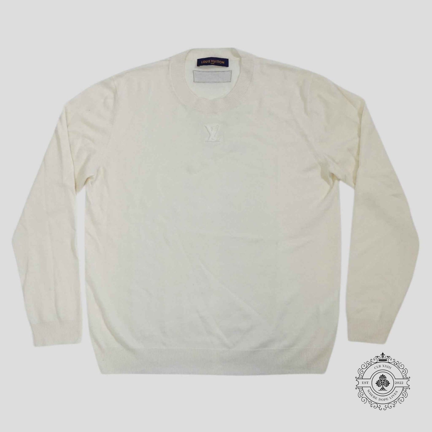 Louis Vuitton LV Cashmere Sweater in Cream