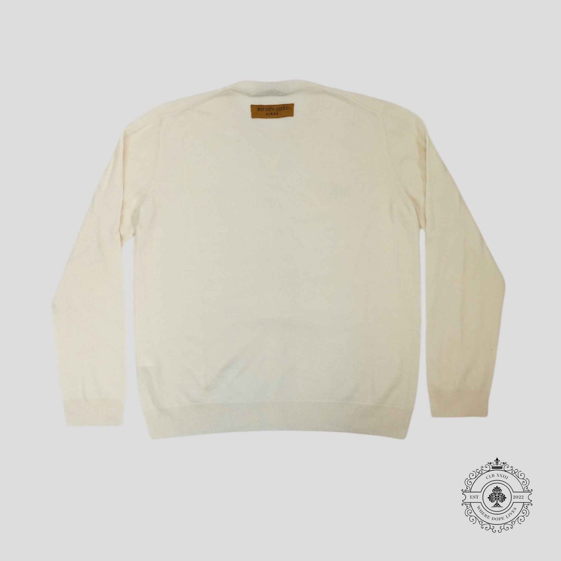 Louis Vuitton LV Cashmere Sweater in Cream