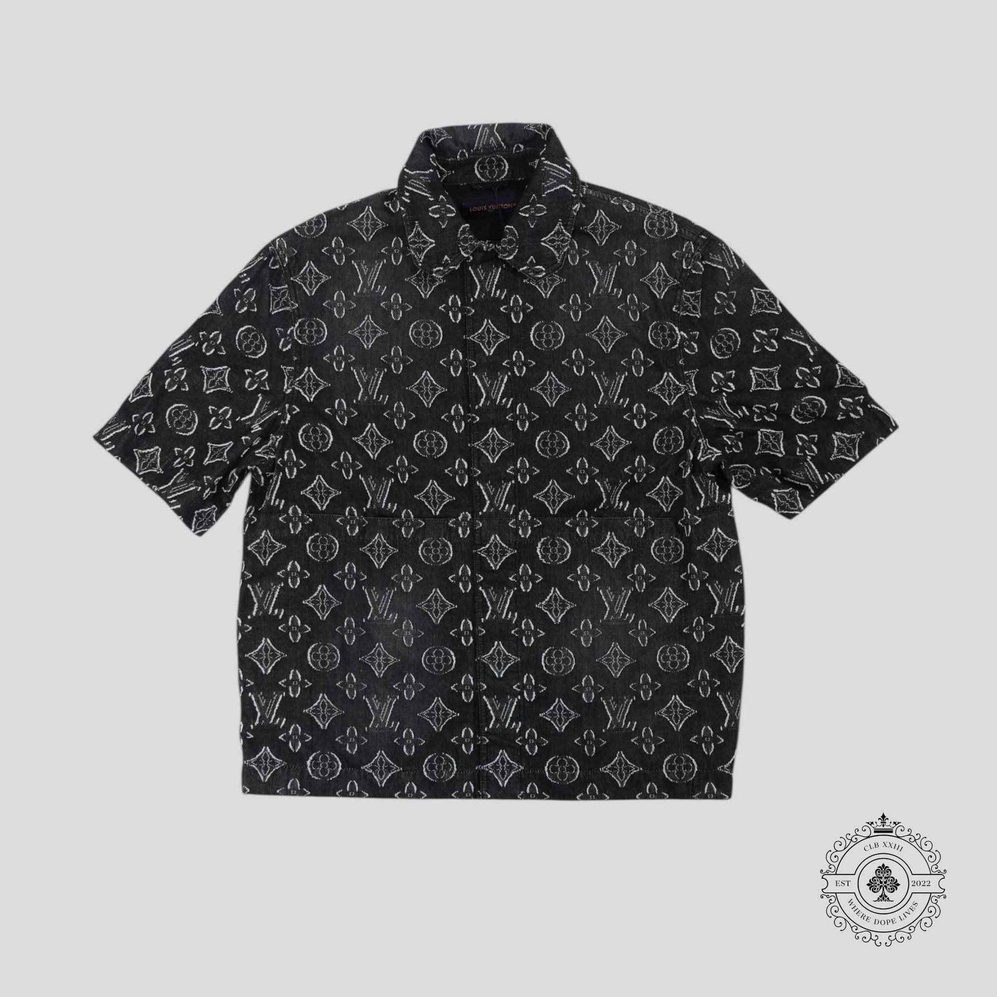 Louis Vuitton Monogram Chambray Shirt in Grey