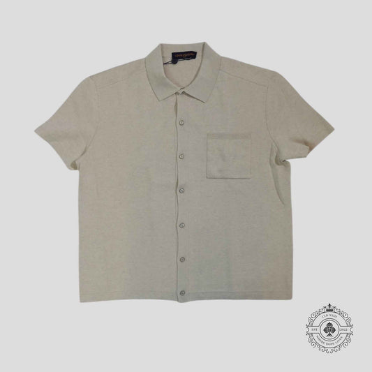 Louis Vuitton Safari Monogram Knit Shirt in Khaki
