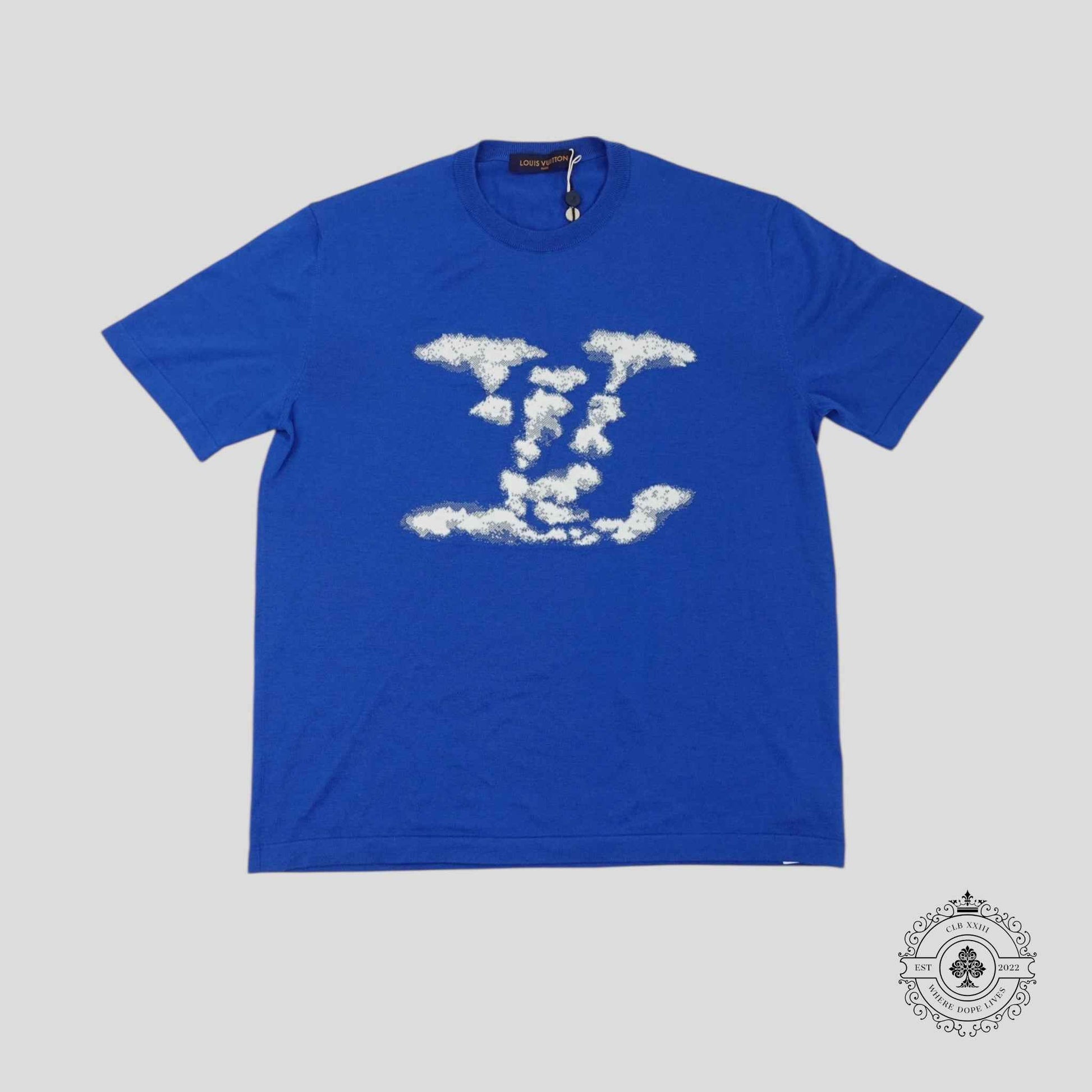 Louis Vuitton LV Cloud Jacquard Tee in Blue