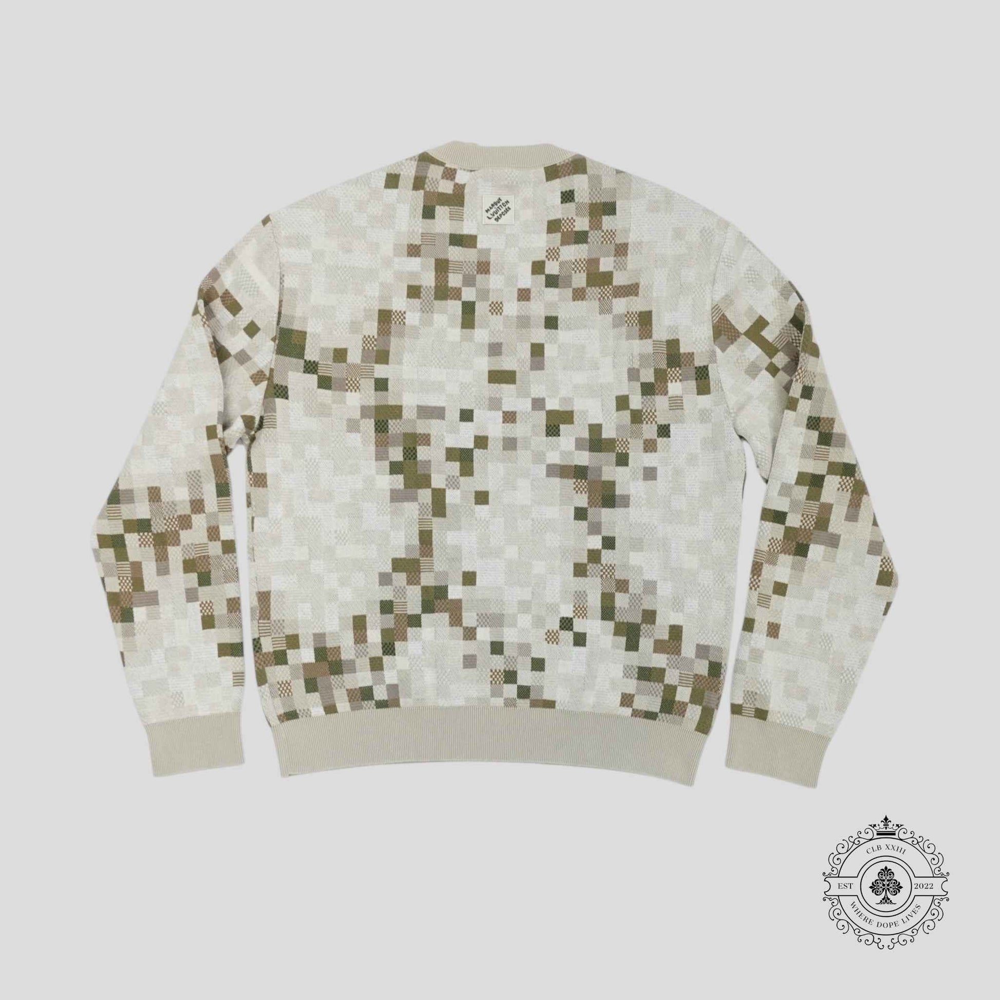 Louis Vuitton Damouflage Graphic Crewneck in Khaki