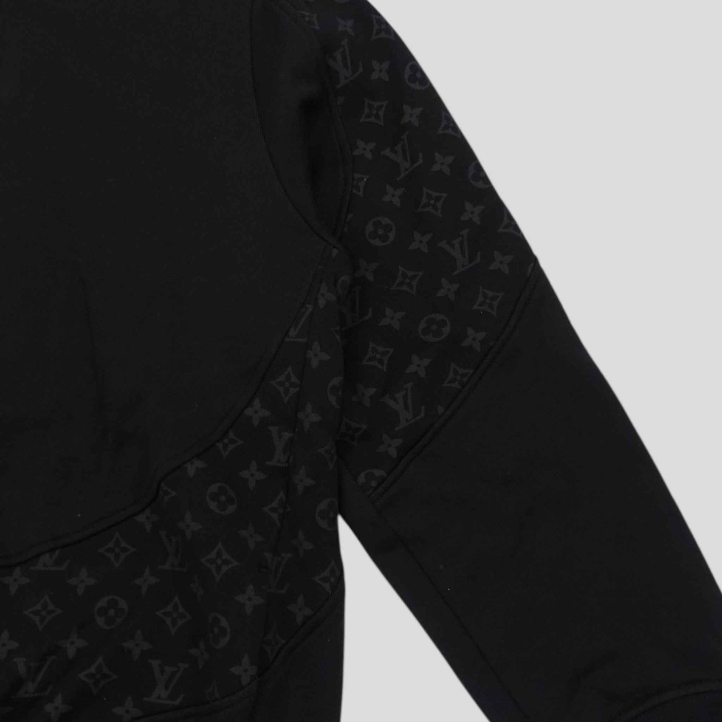 Louis Vuitton Monogram Circle Cut Hoodie in Black