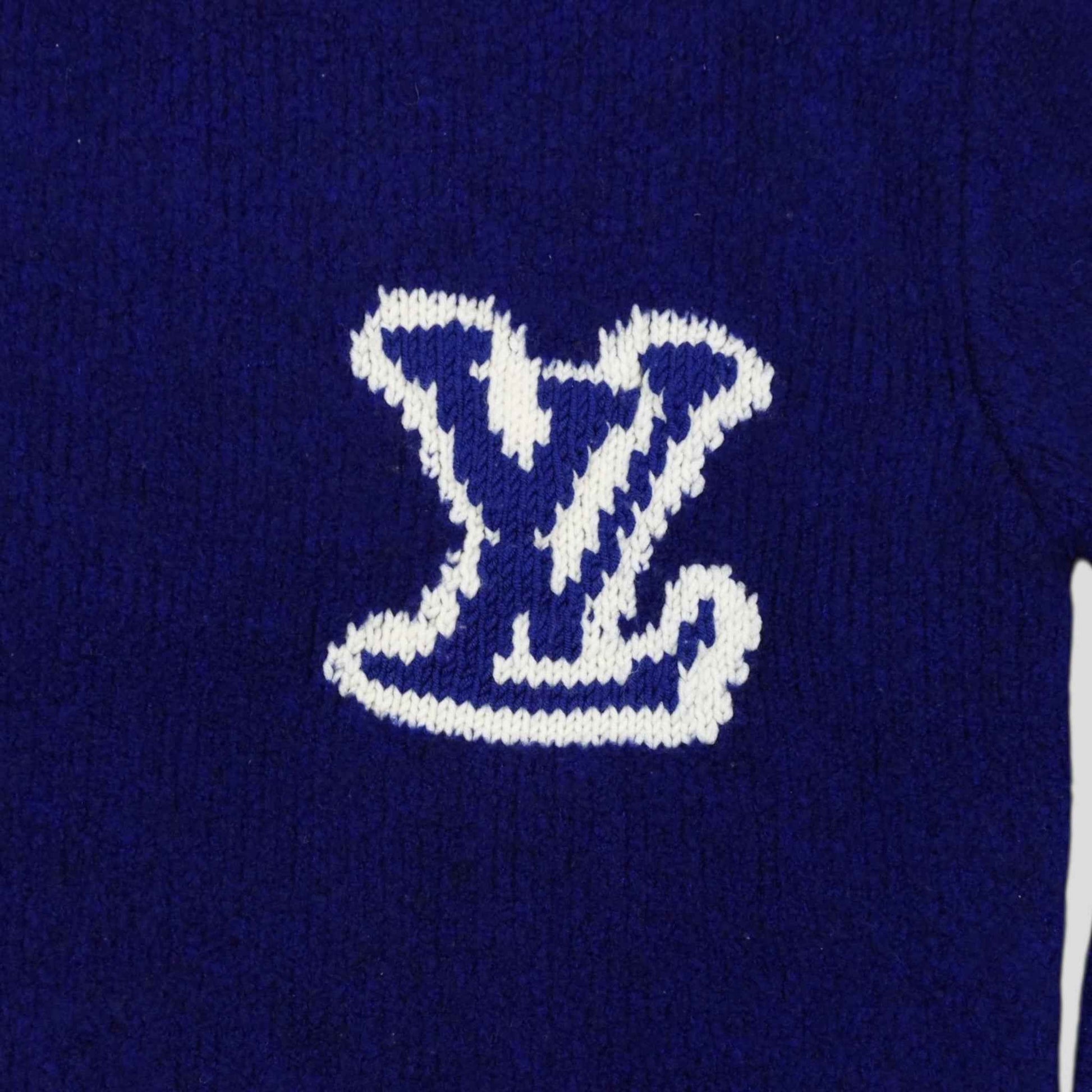 Louis Vuitton LV Jacquard Sweater in Royal Blue