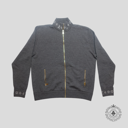 Louis Vuitton Double Faced Knit Wool Travel Blouson in Grey