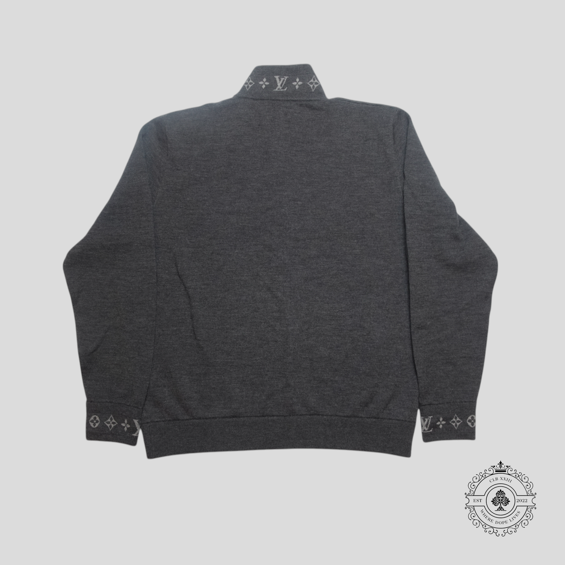 Louis Vuitton Double Faced Knit Wool Travel Blouson in Grey