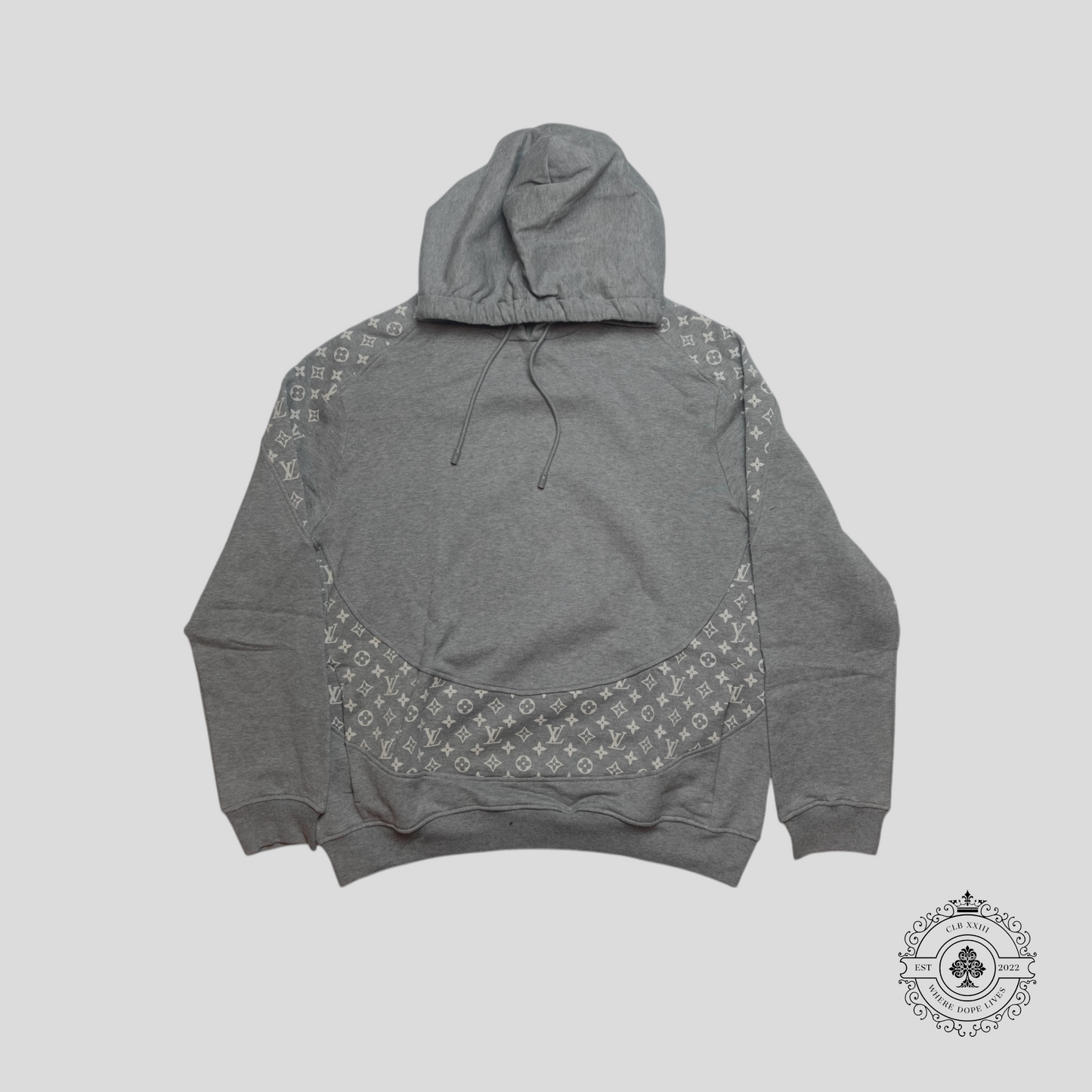 Louis Vuitton Circle Cut Hoodie in Grey