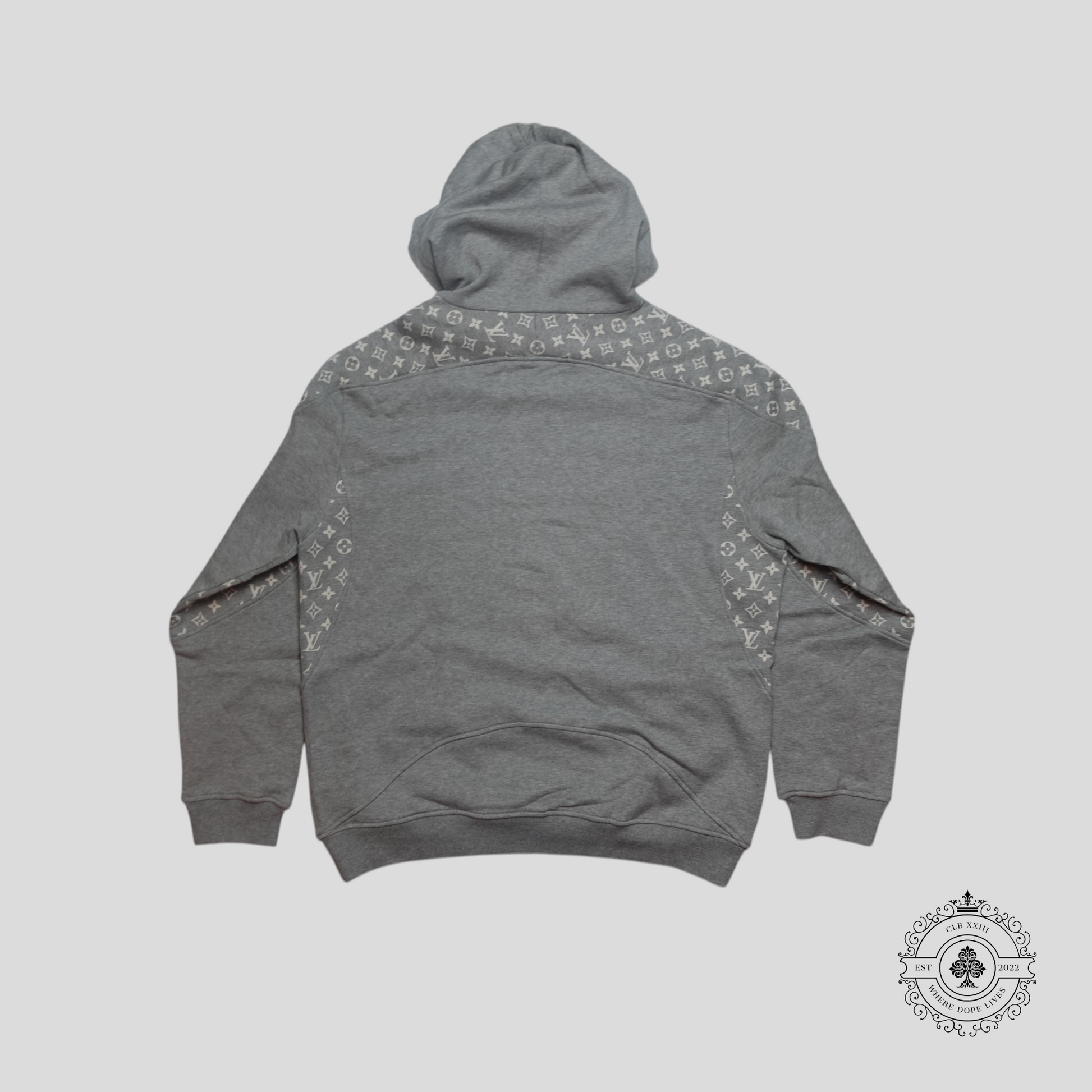 Louis Vuitton Circle Cut Hoodie in Grey