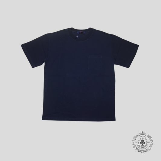 Louis Vuitton Signature Monogram Pocket T-Shirt in Navy Blue