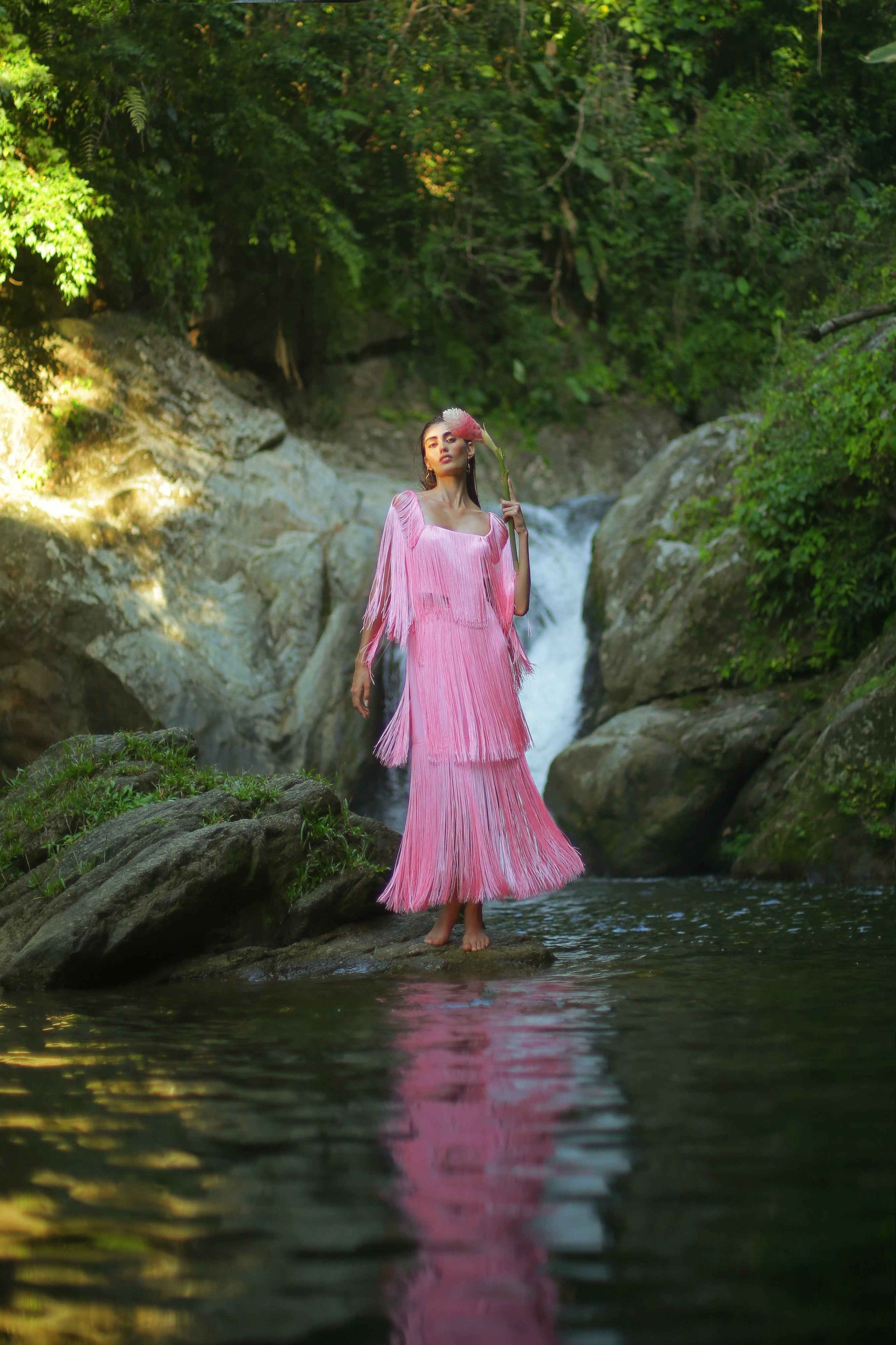 SOL SKIRT IN PALE PINK