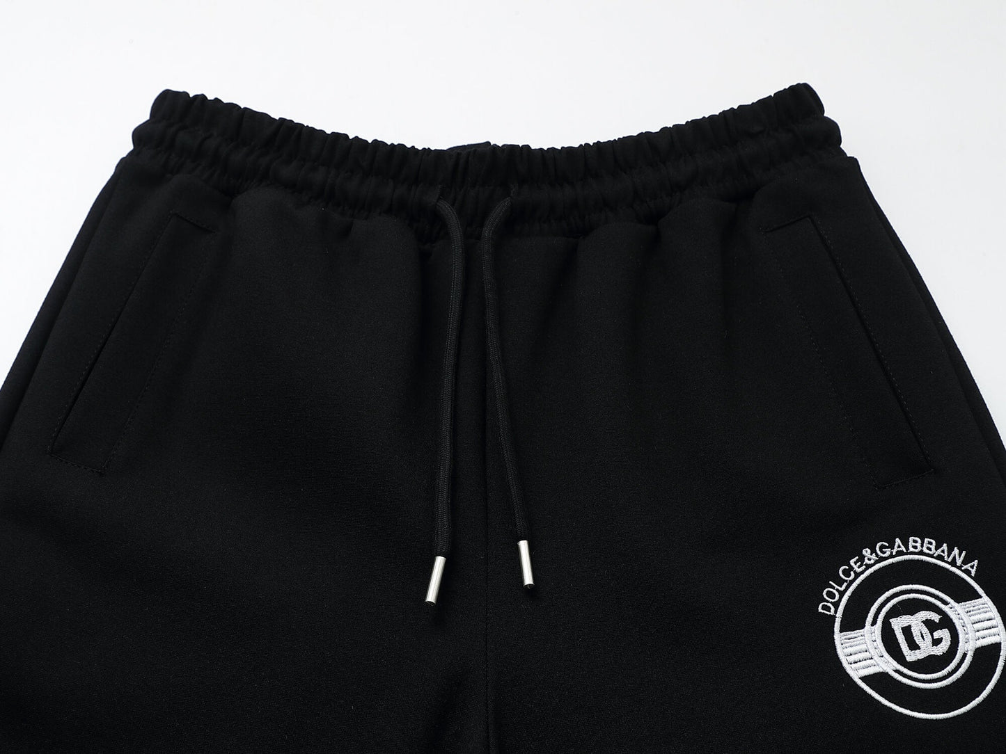 Dolce & Gabbana Circular DG Crest Logo Technical Jersey Tracksuit Black CUSTOM