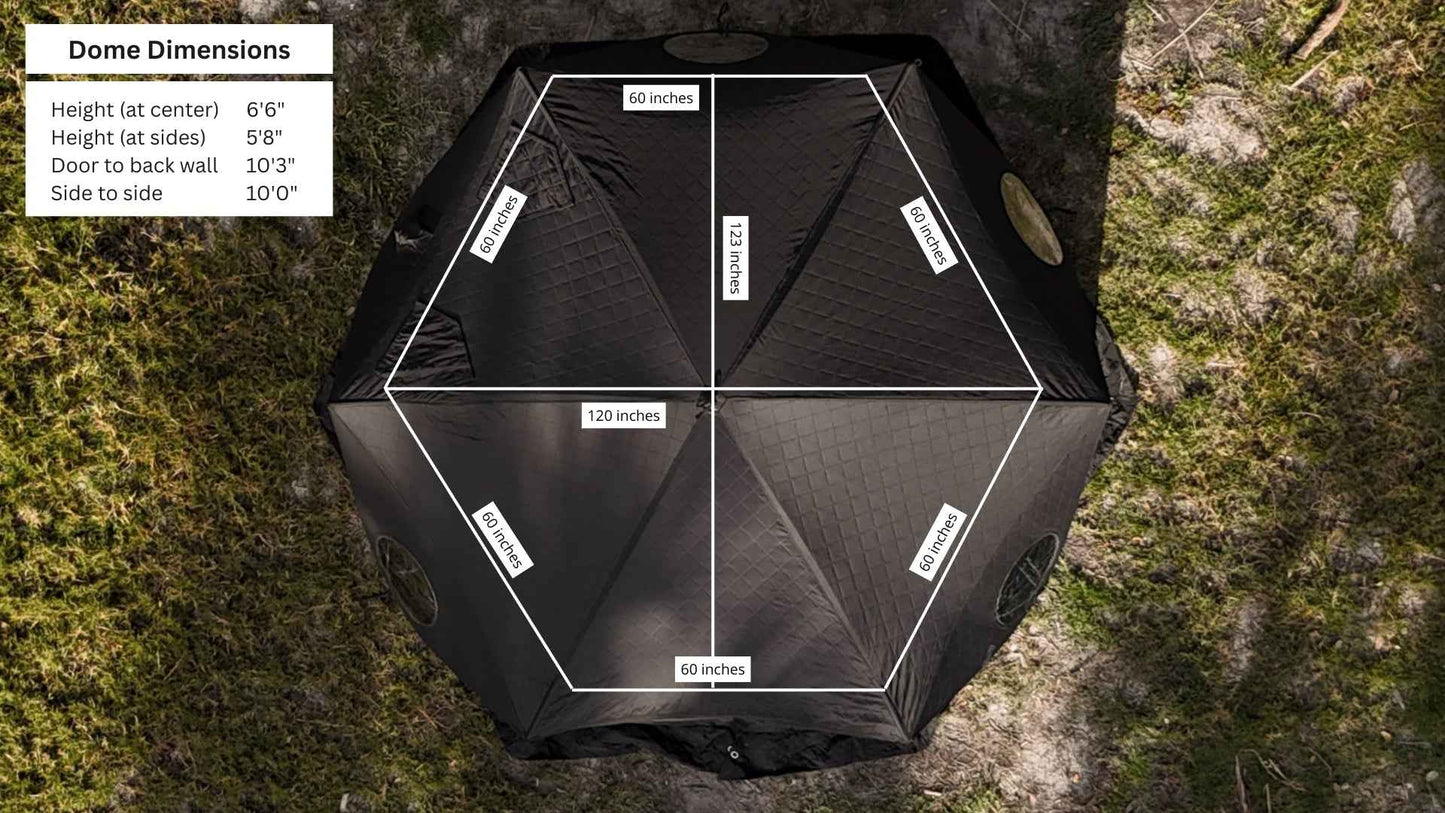 Dome Sauna Tent Starter Package (8-person)