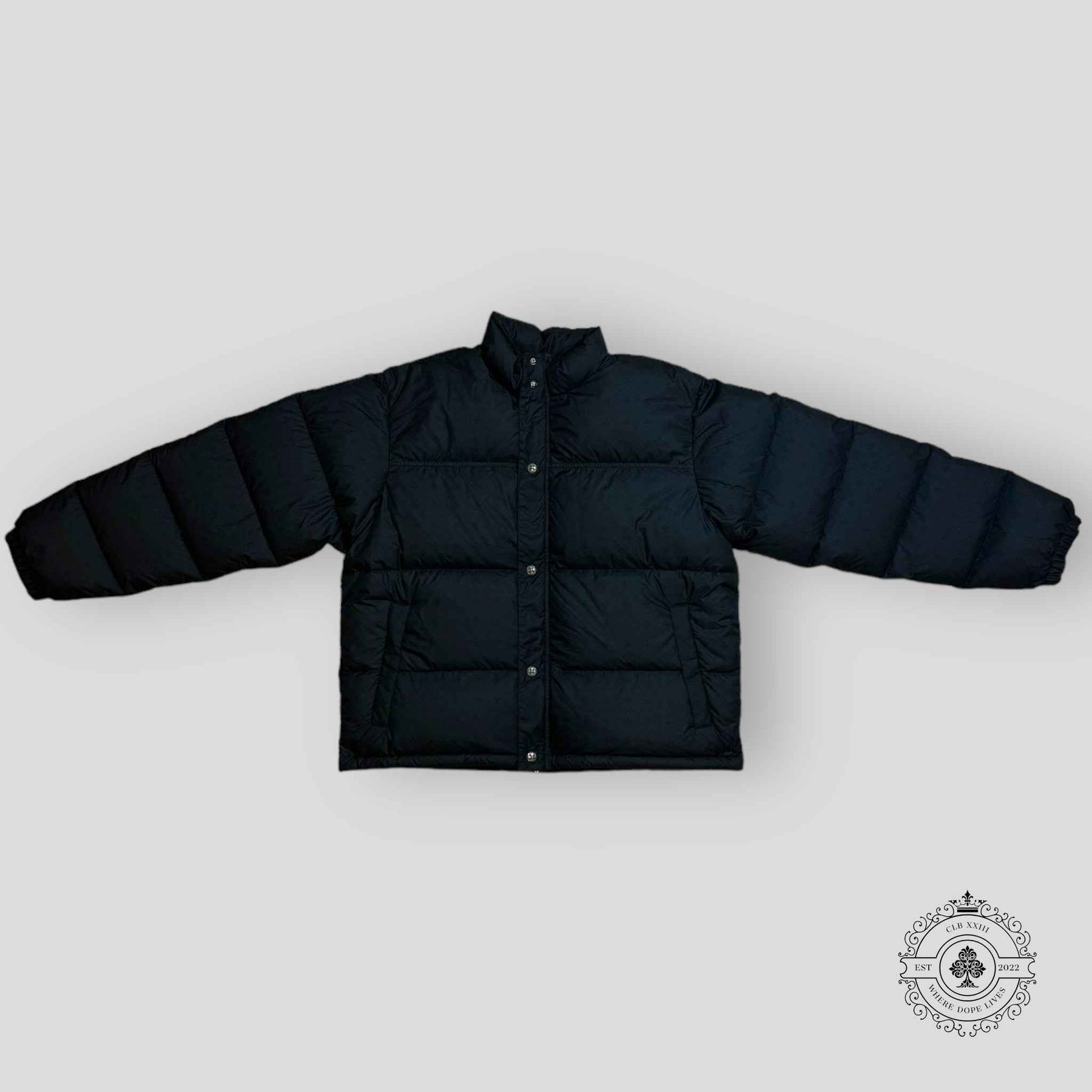Chrome Hearts Plus Pattern Puffer Jacket in Black