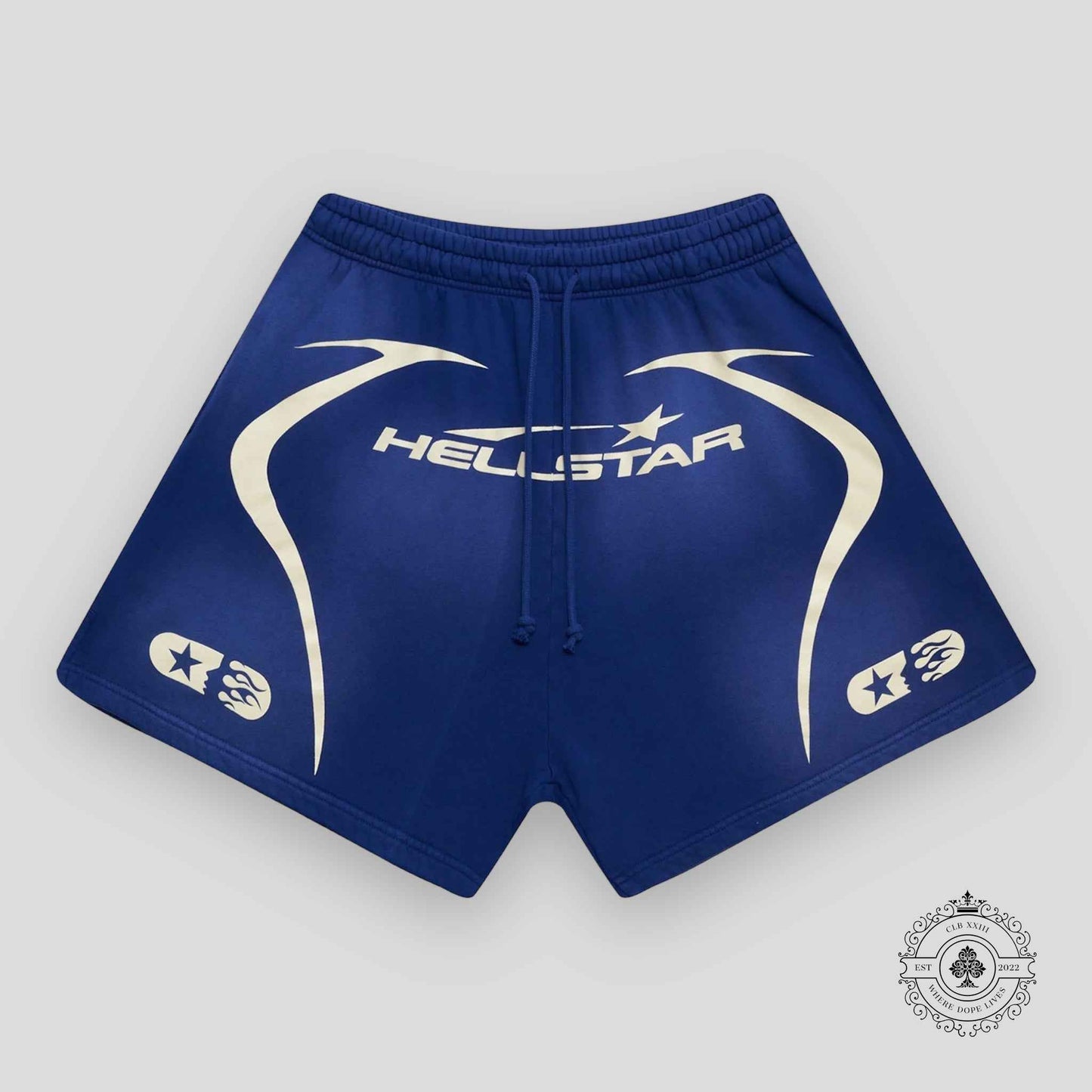 Hellstar Warm Up Shorts in Blue